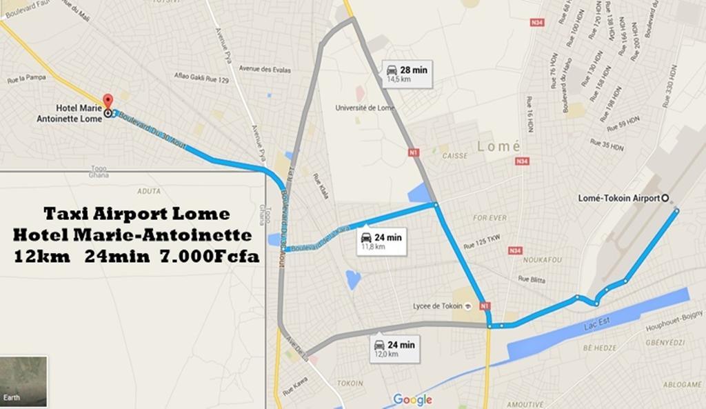 Hotel Marie Antoinette Lome Ngoại thất bức ảnh